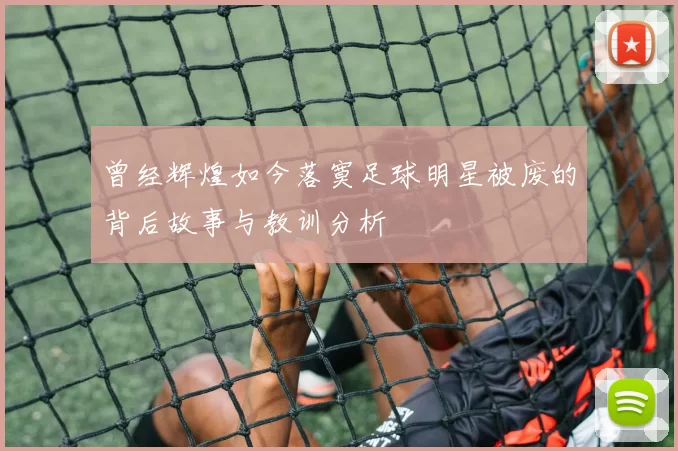 曾经辉煌如今落寞足球明星被废的背后故事与教训分析